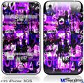 iPhone 3GS Skin - Purple Graffiti