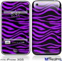 iPhone 3GS Skin - Purple Zebra
