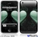 iPhone 3GS Skin - Glass Heart Seafoam Green