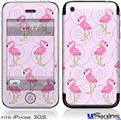 iPhone 3GS Skin - Flamingos on Pink