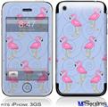 iPhone 3GS Skin - Flamingos on Blue