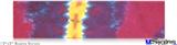 12x3 Bumper Sticker (Permanent) - Tie Dye Spine 105