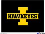 Poster 24"x18" - Iowa Hawkeyes 02 Gold on Black