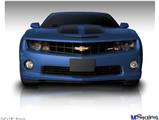 Poster 24"x18" - 2010 Chevy Camaro Aqua - Black Stripes