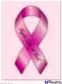 Poster 18"x24" - Fight Like a Girl Breast Cancer Pink Ribbon on Pink