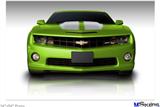 Poster 36"x24" - 2010 Chevy Camaro Green - White Stripes