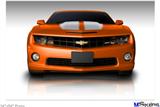 Poster 36"x24" - 2010 Chevy Camaro Orange - White Stripes