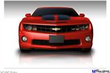 Poster 36"x24" - 2010 Chevy Camaro Victory Red - Black Stripes