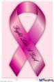 Poster 24"x36" - Fight Like a Girl Breast Cancer Pink Ribbon on Pink