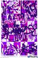 Poster 24"x36" - Purple Checker Graffiti
