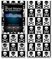 iPod Nano 5G Skin - Skull Checkerboard