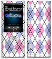 iPod Nano 5G Skin - Argyle Pink and Blue