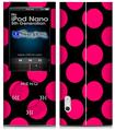 iPod Nano 5G Skin - Kearas Polka Dots Pink On Black