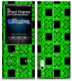 iPod Nano 5G Skin - Criss Cross Green