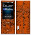 iPod Nano 5G Skin - Folder Doodles Burnt Orange
