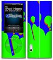 iPod Nano 5G Skin - Drip Blue Green Red