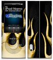 iPod Nano 5G Skin - Metal Flames Yellow