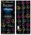 iPod Nano 5G Skin - Kearas Peace Signs Black