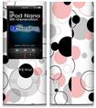 iPod Nano 5G Skin - Lots of Dots Pink on White