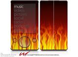 Fire Flames on Black - Decal Style skin fits Zune 80/120GB  (ZUNE SOLD SEPARATELY)