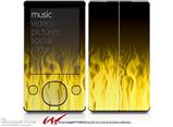 Fire Flames Yellow - Decal Style skin fits Zune 80/120GB  (ZUNE SOLD SEPARATELY)
