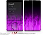 Fire Flames Purple - Decal Style skin fits Zune 80/120GB  (ZUNE SOLD SEPARATELY)