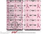Fight Like A Girl Breast Cancer Ribbons and Hearts - Decal Style skin fits Zune 80/120GB  (ZUNE SOLD SEPARATELY)