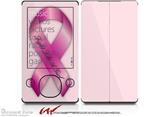 Fight Like a Girl Breast Cancer Pink Ribbon on Pink - Decal Style skin fits Zune 80/120GB  (ZUNE SOLD SEPARATELY)