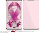 Hope Breast Cancer Pink Ribbon on Pink - Decal Style skin fits Zune 80/120GB  (ZUNE SOLD SEPARATELY)