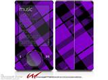 Purple Plaid - Decal Style skin fits Zune 80/120GB  (ZUNE SOLD SEPARATELY)