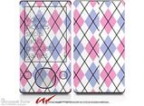 Argyle Pink and Blue - Decal Style skin fits Zune 80/120GB  (ZUNE SOLD SEPARATELY)