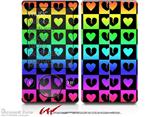 Love Heart Checkers Rainbow - Decal Style skin fits Zune 80/120GB  (ZUNE SOLD SEPARATELY)