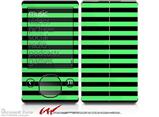 Stripes Green - Decal Style skin fits Zune 80/120GB  (ZUNE SOLD SEPARATELY)