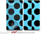 Kearas Polka Dots Black And Blue - Decal Style skin fits Zune 80/120GB  (ZUNE SOLD SEPARATELY)