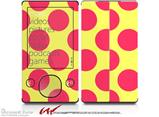 Kearas Polka Dots Pink And Yellow - Decal Style skin fits Zune 80/120GB  (ZUNE SOLD SEPARATELY)