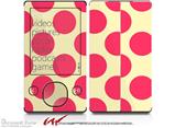 Kearas Polka Dots Pink On Cream - Decal Style skin fits Zune 80/120GB  (ZUNE SOLD SEPARATELY)