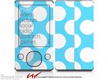 Kearas Polka Dots White And Blue - Decal Style skin fits Zune 80/120GB  (ZUNE SOLD SEPARATELY)