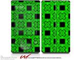 Criss Cross Green - Decal Style skin fits Zune 80/120GB  (ZUNE SOLD SEPARATELY)