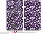 Splatter Girly Skull Purple - Decal Style skin fits Zune 80/120GB  (ZUNE SOLD SEPARATELY)