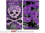 Purple Girly Skull - Decal Style skin fits Zune 80/120GB  (ZUNE SOLD SEPARATELY)