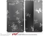 Bokeh Butterflies Grey - Decal Style skin fits Zune 80/120GB  (ZUNE SOLD SEPARATELY)