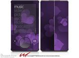 Bokeh Hearts Purple - Decal Style skin fits Zune 80/120GB  (ZUNE SOLD SEPARATELY)