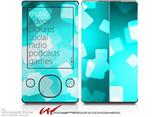 Bokeh Squared Neon Teal - Decal Style skin fits Zune 80/120GB  (ZUNE SOLD SEPARATELY)