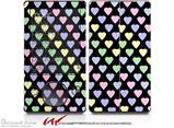 Pastel Hearts on Black - Decal Style skin fits Zune 80/120GB  (ZUNE SOLD SEPARATELY)
