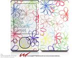 Kearas Flowers on White - Decal Style skin fits Zune 80/120GB  (ZUNE SOLD SEPARATELY)