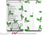 Holly Leaves on White - Decal Style skin fits Zune 80/120GB  (ZUNE SOLD SEPARATELY)