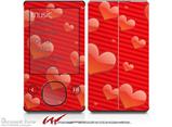 Glass Hearts Red - Decal Style skin fits Zune 80/120GB  (ZUNE SOLD SEPARATELY)