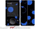 Lots of Dots Blue on Black - Decal Style skin fits Zune 80/120GB  (ZUNE SOLD SEPARATELY)