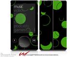 Lots of Dots Green on Black - Decal Style skin fits Zune 80/120GB  (ZUNE SOLD SEPARATELY)