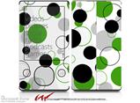 Lots of Dots Green on White - Decal Style skin fits Zune 80/120GB  (ZUNE SOLD SEPARATELY)